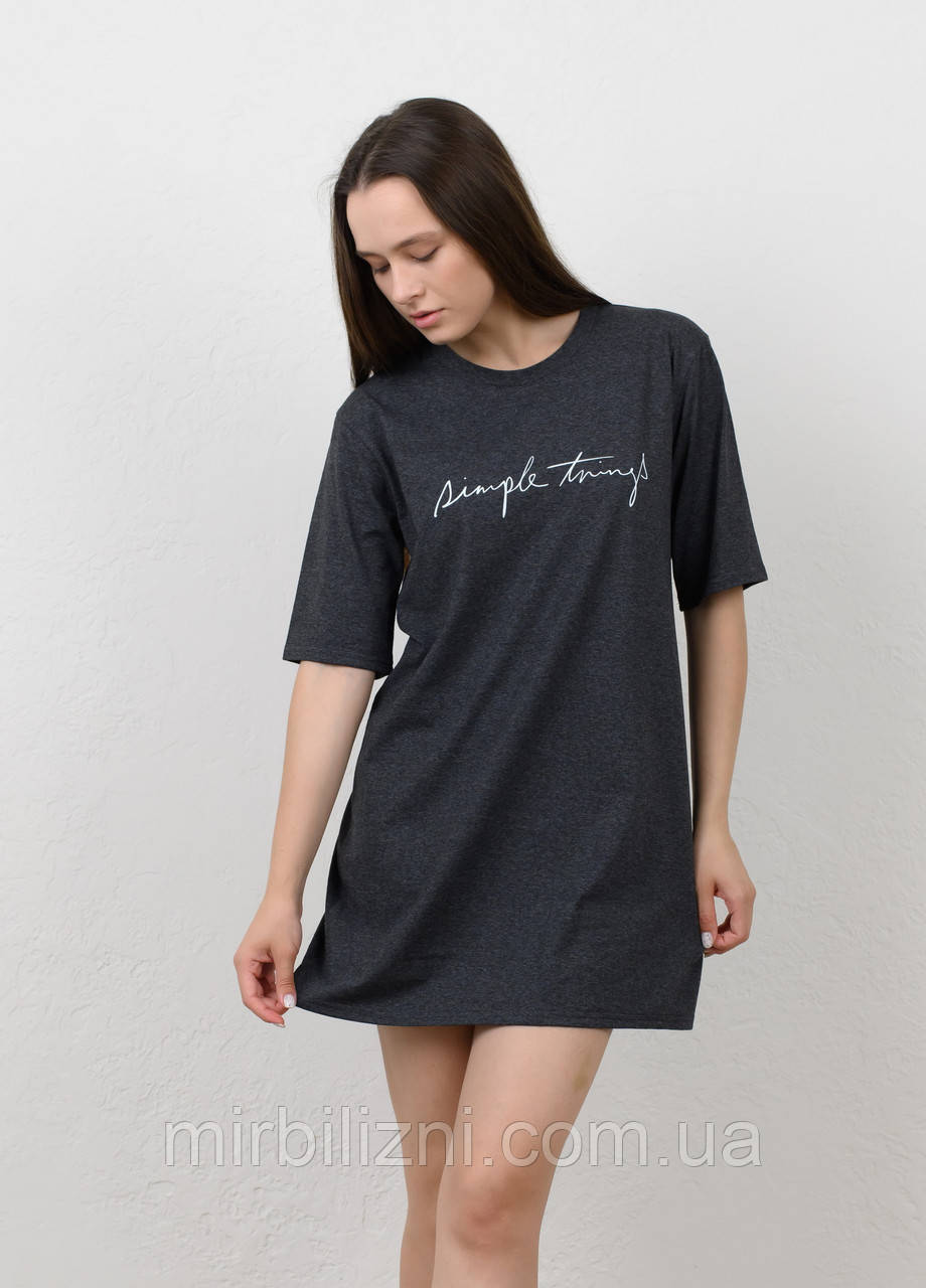 Туніка N.EL темно-сірий, арт.782-12 (бавовна)