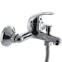 Змішувач для ванни Gromix 009 (GR0010), ліктьовий, нікель-хромове покриття, з поворотним виливом, настінний монтаж