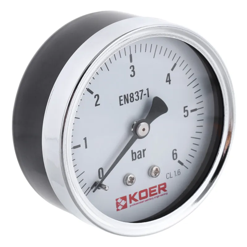 Манометр осьовий KOER KM.611A D 63 мм (0-6 bar) 1/4'-1/2''' (KR2901)