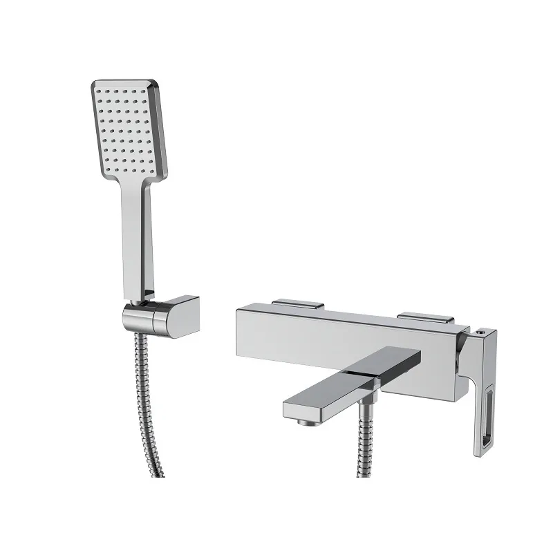 Змішувач для ванни з коротким виливом Koer KB-41009-01 (Колір хром) (KR3502) одноважільний, з хромованим покриттям