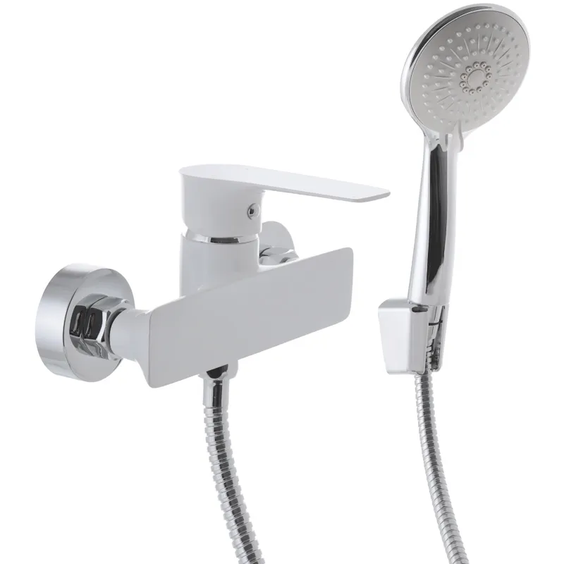 Змішувач для душа Mixxus Premium Eva 003 Білий (MI5812) — змішувач для душу, одноважільний, настінний, латунь