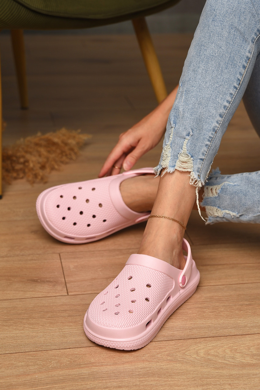 Крокси жіночі рожевого кольору 193332T Безкоштовна доставка, фото 1