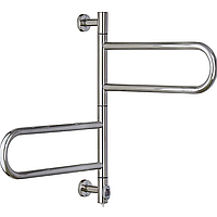 Електрична сушарка для рушників Zerix Turn EPT-6065, поворотна, 70 Вт, нержавіюча сталь, хромована (ZX5029)