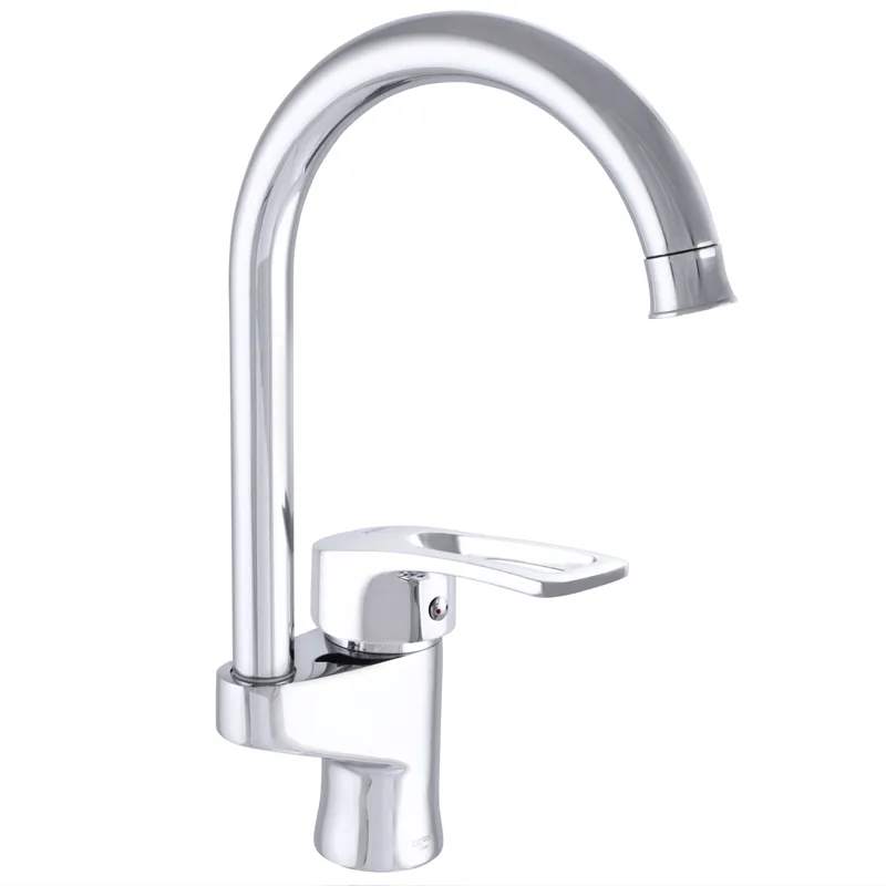 Змішувач для кухні Zerix VOX 181 (ZX0215) — одноважільний змішувач для кухні з довгим виливом, хромоване покриття