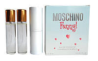 Мини парфюм Moschino Funny (Москино Фанни) + 2 запаски, 3*15 мл.