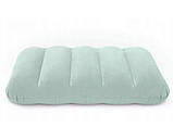 Подушка надувна INTEX 68676 43x28x9 см, бірюзова, фото 2