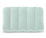 Подушка надувна INTEX 68676 43x28x9 см, бірюзова, фото 4