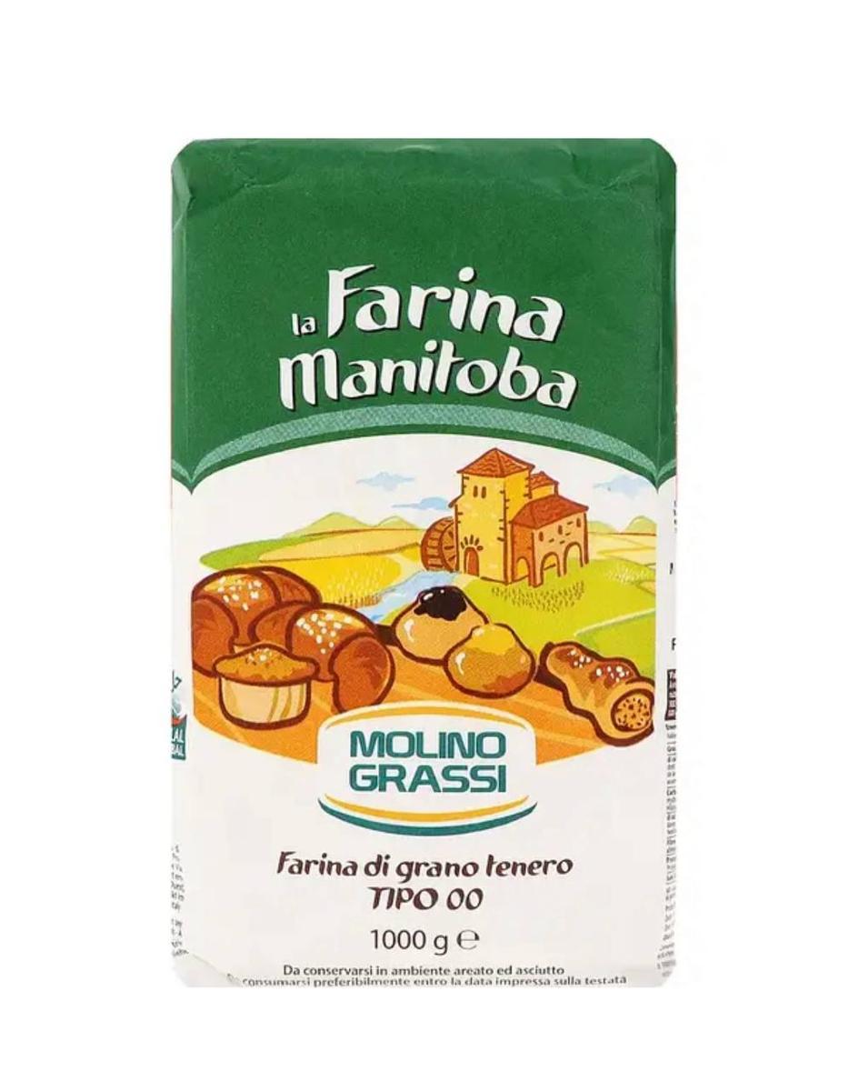 Борошно мʼяких сортів пшениці MANITOBA TIPO "00" Molino Grassi 1кг, фото 1