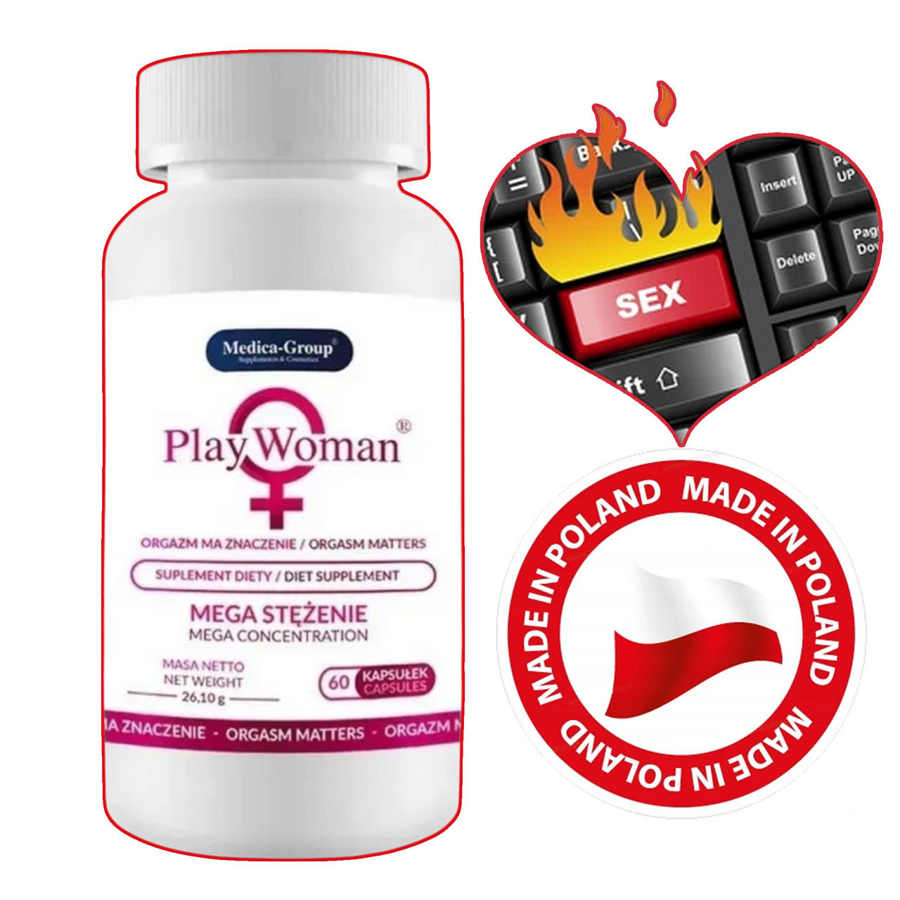 Капсули для підвищення лібідо у жінок, БАД для підтримки сексуальної активності, фото 1