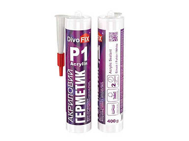 Герметик акриловий 400мл білий Акрилин-4 P1 ТМ ДИВОЦВІТ
