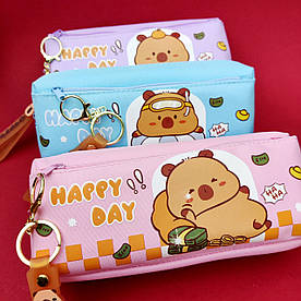 Шкільний пенал-косметичка з 2 відділеннями Bourgeois Капібара