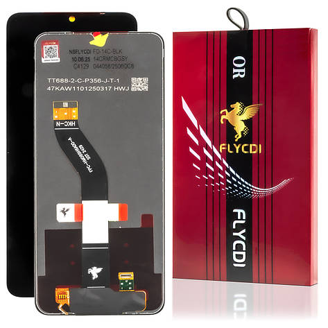 Дисплей XIAOMI Redmi 14C/A4 (5G)/Poco C75/Poco C71 (2024) (FHD) FLYCDI з чорним тачскрином, фото 1
