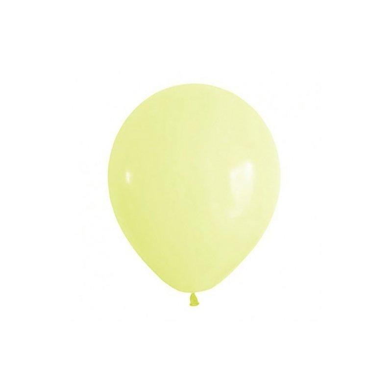 Повітряна куля макарун жовта 5"