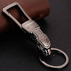 Брелок-карабін для ключів Honest Jaguar Bronze. Брелок автомобільний на ключі Ягуар Бронза