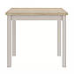 Квадратний маленький стіл Adam 80 см дуб кремона торро на ніжках кольору кашемір для кухні, фото 5