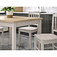 Маленький стіл на кухню дсп Adam 90х65 см дуб кремона торро на ніжках кольору кашемір у сучасному стилі, фото 4