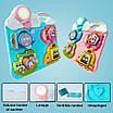Навчальний бізіборд розвиваюча дошка з українським озвучуванням піснями Дитячий сортер із транспортом світлом казками, фото 10