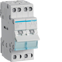 Перемикач I-0-II з загальним виходом знизу, 2-пол., 32А/230В SFB232, фото 1