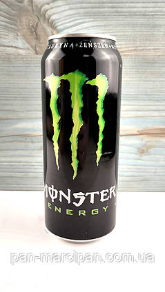 Газований енергетичний напій без цукру з таурином і женьшенем Monster Energy Zero Sugar 500 мл