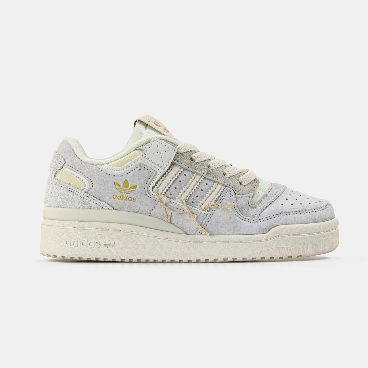 Жіночі Кросівки Adidas Forum 84 Low Off White Beige / Адідас Форум 84 Лоу, фото 1