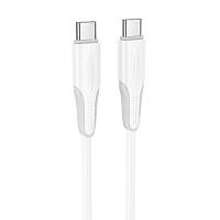 Дата кабель Borofone BX119 New Type-C to Type-C 60W (1m) White