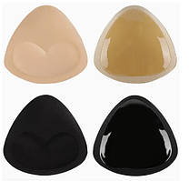 Самоклеючі поролонові вкладиші чашечки Push Up колір Beige та Black 2 пари трикутна форма