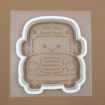 Набір вирубування з трафаретом Шкільний автобус 11 см