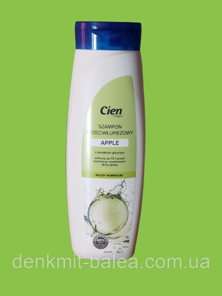 Шампунь проти лупи Дотик Лета Cien Czampon Przeciwlupiezowy Apple 400 мл., фото 1