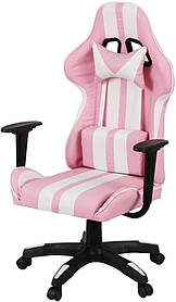 Геймерське крісло АКЛАС Стрік Light Рожеве: ергономічне, екошкіра, для дому та офісу