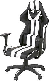 Геймерське крісло АКЛАС Стрик Light ANF Біле: ергономіка, екокожа, для дому та офісу