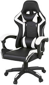 Геймерське крісло АКЛАС Бешкет ANF: біле підліткове, екошкіра, до 165 см