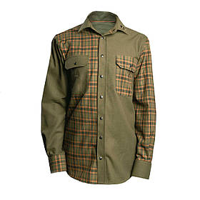 Сорочка для грибника Acropolis ОС-5п демісезонна (олива+оранжева) бавовна, кнопки, L-3XL