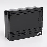 Щиток внутрішній FF-BB на 12 модулів, чорний, чорні двер., Argent IP 40 TAKEL