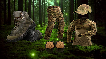 Тактичні Берці Талан соти олива + Костюм убакс Tactical Gear Убакс G4 та Штани G3 + кепка