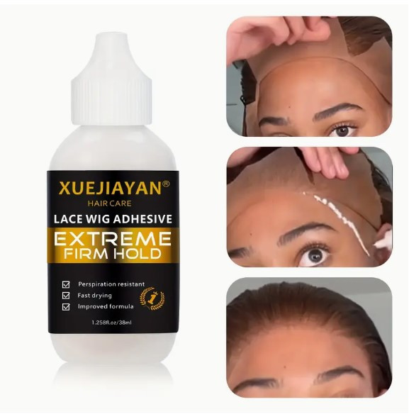 Клей для склеювання мереживних перук тривалий та водостійкий 38 мл екстримальна фіксація XUEJIAYAN, фото 1