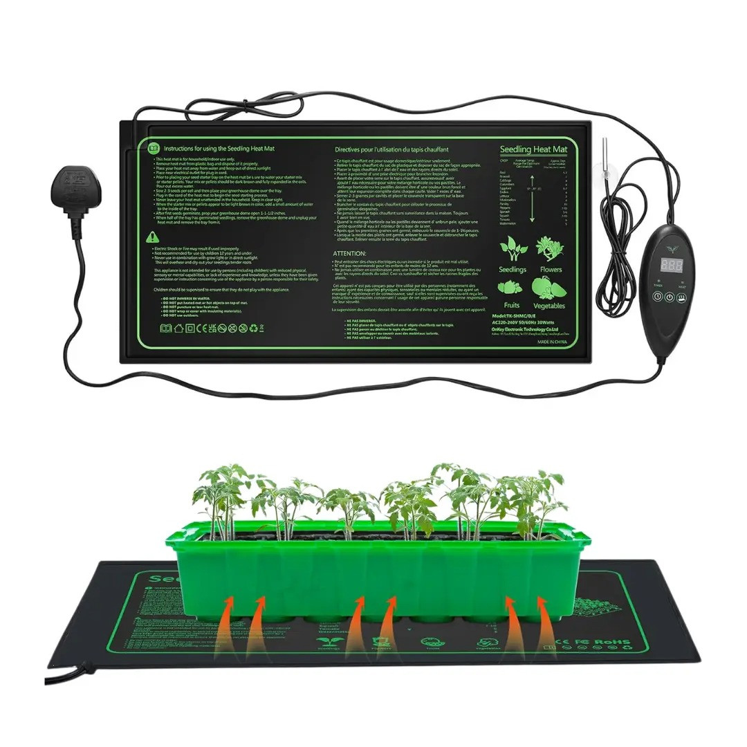 Нагрівальні килимки XHC-F042 для розсади, овочів, квітів та фруктів 25×53 см 20 Вт (2 шт)