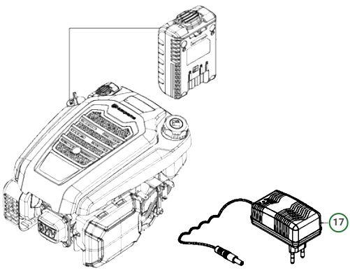 Зарядний пристрій 12.6 В, 1.3 А, 16.38 Вт для газонокосарок Husqvarna LC 353VE,  LB 244E, фото 1