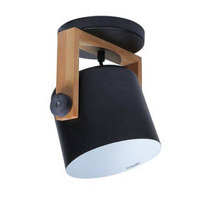 Світильник настінний бра ETRON UrbanWood E27 1x40Вт натуральний/чорний 1-EDR-7400
