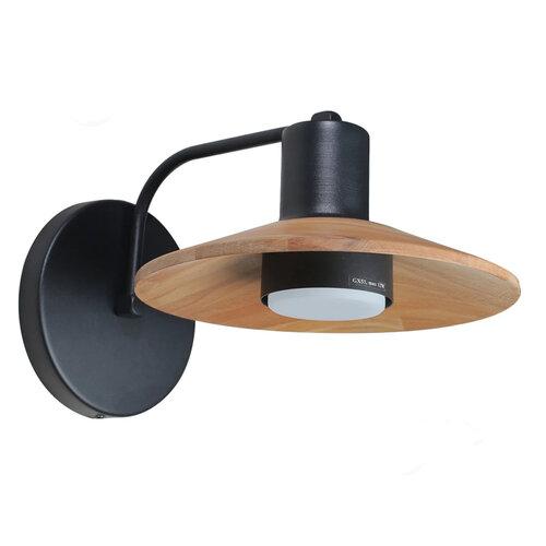 Світильник настінний бра ETRON Solis GX53 1x15Вт натуральний/чорний 1-EDR-9000, фото 1