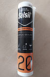 Герметик акриловий  Selsil 20 Acrylic Sealant білий універсальний водостійкий 270ml, фото 2