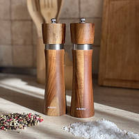 Набір млинків Ruhhy 24650 Дерев яні млинки для спецій 2 шт