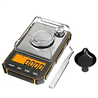 Високоточні цифрові ваги К1918 50/0.001 г тара, пінцет, гирька, Китай