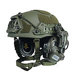 Кріплення для Навушників Чебурашки для Активних Навушників EARMOR Хакі Кріплення на Шолом Чебурашка, фото 3