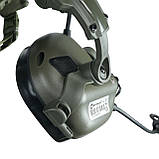 Кріплення для Навушників Чебурашки для Активних Навушників EARMOR Хакі Кріплення на Шолом Чебурашка, фото 5