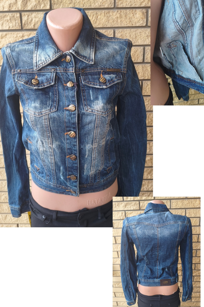 Куртка жіноча джинсова стрейчева на ґудзиках, є великі розміри MARTIN LOVE, Туреччина