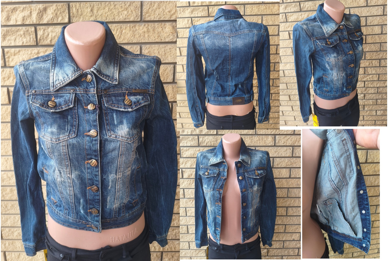 Куртка жіноча джинсова стрейчева на ґудзиках, є великі розміри MARTIN LOVE, Туреччина