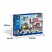 Конструктор блоковий "Пограбування банку" (431 елемент, фігурки людей, машина, вертоліт, у коробці), фото 2