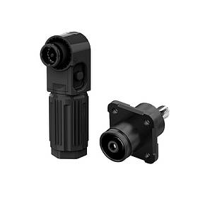 Комплект роз'ємів для АКБ (тато+мама), SRDB-350С, 350А, 1500V, IP67, Black