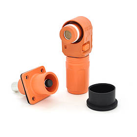 Силовий роз'єм живлення YT 120А, комплект 2шт, ціна за комплект, Orange