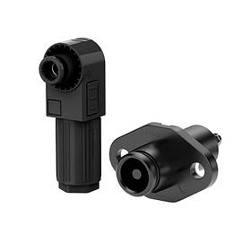 Set of connectors for battery (male + female), SRDB-70C, 70A, 1500V, IP67, Black